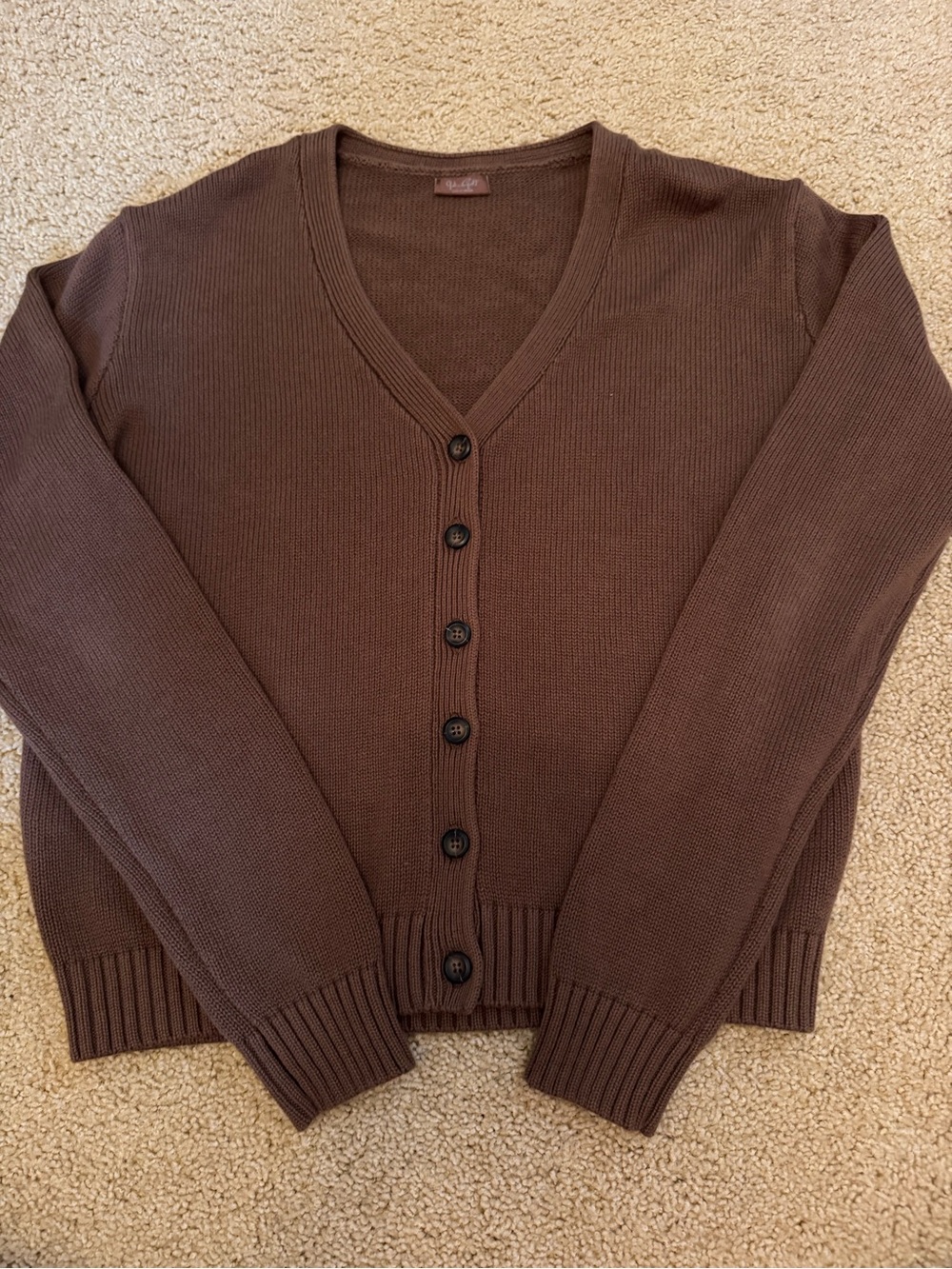 John Galt Brown Cardigan